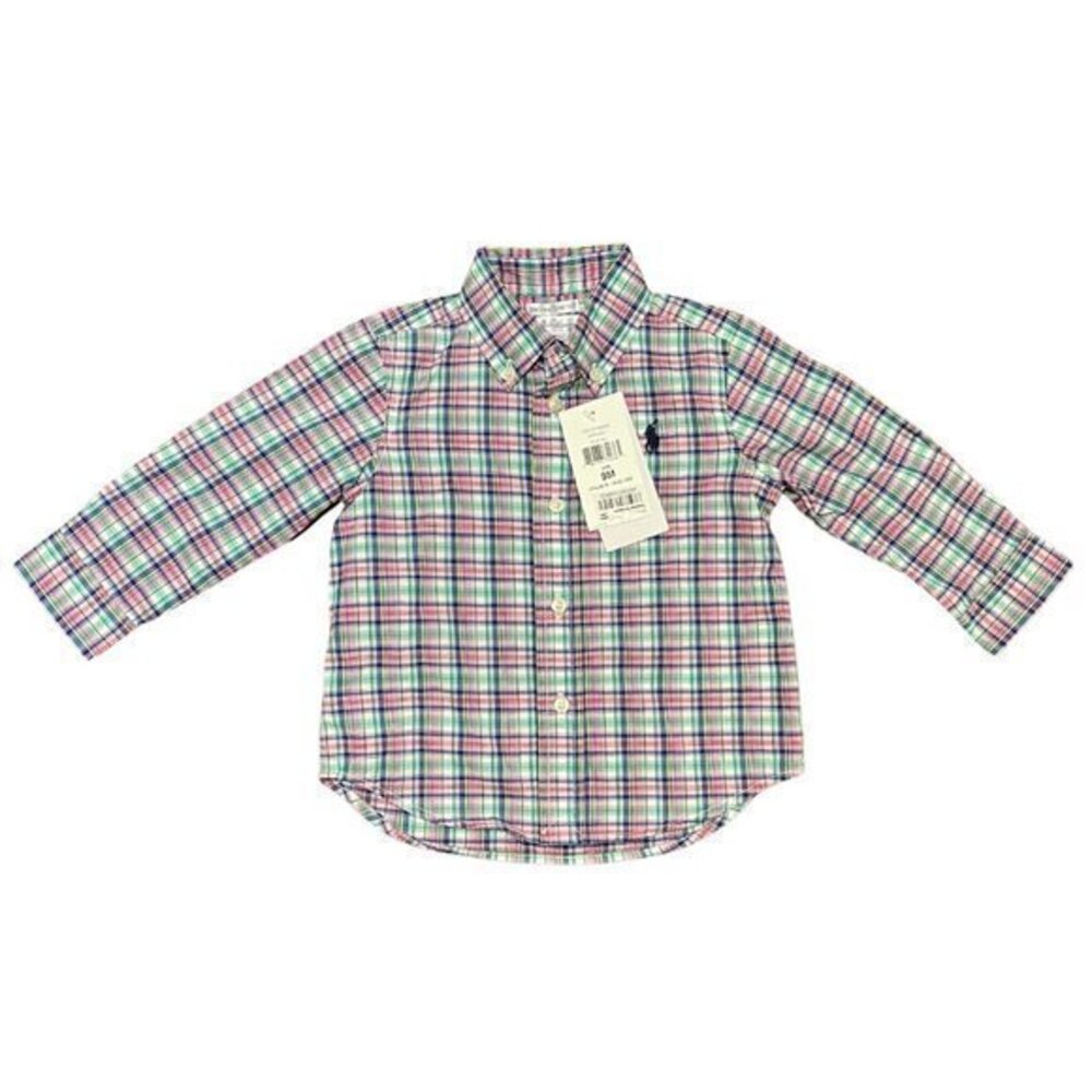 NEW Ralph Lauren Plaid Button-Down - Size 9 months (NWTs)